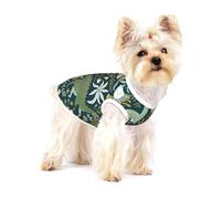 Cute Dinosaur Print Small Dog Clothes Pet Vest, Soft Cotton Sleeveless T-Shirts Breathable Pet Tank Top Apparel For Puppies And Cats