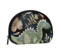 Cute Dinosaur Printed Coin Purse for Women Cute Small Change Wallet Mini Coin Purses Pouch with Zipper