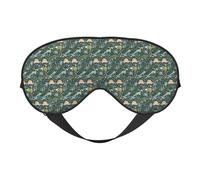 Cute Dinosaur Printing Versatile Sleep Eye Cover Soft Eye Mask Reversible for Meditation & Travel Eye Mask Unisex