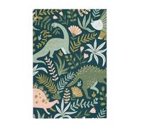 Cute Dinosaur Prints Wooden Jigsaw Puzzle 300-Piece in Plastic Box, 26x38 CM Eco-Friendly Educational Puzzle for Family Fun & Adult Relaxation