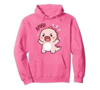 Cute Dinosaur Roaring Kawaii Dino Rawr Funny Girls Kids Pullover Hoodie