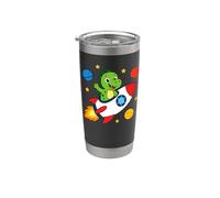Cute Dinosaur Rocket Space Dino Astronaut Kids Stainless Steel Insulated Tumbler
