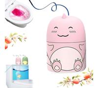 cute dinosaur-shaped toilet bowl cleaner bottle,Toilet Cleaner & Toilet Deodorizer Wonder,Creative Bowl Cleaner with Carrying Rope,Bathroom Tank Cleaners with Ocean,Jasmine,and Peach Scent -A