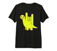 Cute Dinosaur Sign Language ASL Love Interpreter Premium T-Shirt