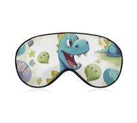 Cute Dinosaur Sleeping Mask, Light Blocking Eye Mask, Comfortable and Soft, Eye Cover with Elastic Band, Suitable for Men and Women, Suitable for Travel/Sleeping