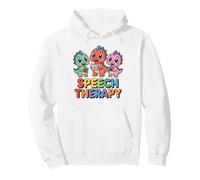Cute Dinosaur Speech Therapy SLP Communication Pullover Hoodie