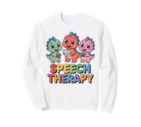 Cute Dinosaur Speech Therapy SLP Communication Sweatshirt