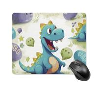 Cute Dinosaur Square Mouse Pad Portable Computer Mousepad with Non-Slip Rubber Base 18 * 22cm Ultra-Thin Gaming Mouse Mat for Computer Laptop Office Desk Accessories