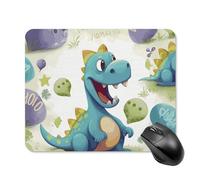 Cute Dinosaur Square Mouse Pad Portable Computer Mousepad with Non-Slip Rubber Base 20 * 25cm Ultra-Thin Gaming Mouse Mat for Computer Laptop Office Desk Accessories