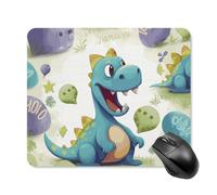 Cute Dinosaur Square Mouse Pad Portable Computer Mousepad with Non-Slip Rubber Base 25 * 30cm Ultra-Thin Gaming Mouse Mat for Computer Laptop Office Desk Accessories