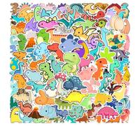 Cute Dinosaur Stickers 100PCS for Kids Teens Boys Girls,Cartoon Animals Dragon Waterproof Decals for Water Bottles Phone Case Scrapbook Journal Laptop Bike Notebook Car Computer Guitar Skateboard