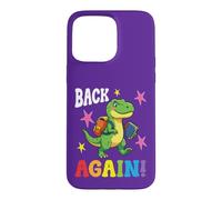 Cute Dinosaur Student Teacher Back Again to School Welcome Case for iPhone 15 Pro Max