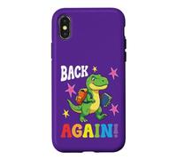 Cute Dinosaur Student Teacher Back Again to School Welcome Case for iPhone X/XS