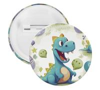 Cute Dinosaur Tinplate Badge Personalized Round Brooch Large Craft Button Suitable for Teachers, Nurses, Doctors, Staff, Party Gift Accessories, style, 1PCS