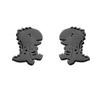 Cute Dinosaur Tiny Stud Earrings for Women Teen Girls Cartilage Stainless Steel Dragon Animal Cartoon Studs Earring Fashion Lovely Jewelry Gifts Birthday (Black)