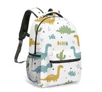 Cute Dinosaur Tractor Digger Truck 40cm Rucksack, 360 Full Print Cartoon Construction Vehicles School Bag for Kids Nursery Primary School (02)