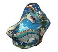 Cute Dinosaur Versatile full-print Stroller Chair Cover/Nursing Cover, specially designed for your baby