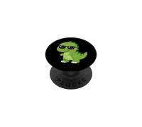 Cute Dinosaur with Sunglasses Dino Lover PopSockets Adhesive PopGrip