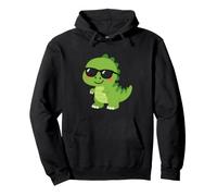 Cute Dinosaur with Sunglasses Dino Lover Pullover Hoodie