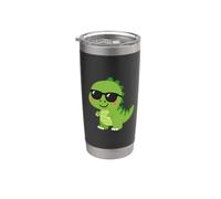 Cute Dinosaur with Sunglasses Dino Lover Stainless Steel Insulated Tumbler