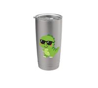 Cute Dinosaur with Sunglasses Dino Lover Stainless Steel Insulated Tumbler