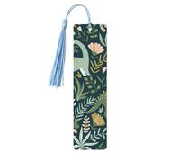 Cute Dinosaur1 Print 5pcs Wooden Bookmarks with Tassels, Reading Page Markers Book Marks, Gifts for Men Women