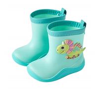 Cute Dinosaurs Cartoon Character Rain Shoes Children's Rain Shoes Boys And Girls Water Shoes Baby Rain Boots Water Boots Rain Boots For Boys And Girls (D, 6 Infant)