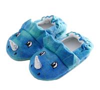 Cute Dinosaurs Kids Winter Plush Slippers Toddler Dino Warm Slippers Girls Boys Anti-Slip Indoor Shoes Baby First Walking Shoes Novelty Baby Booties Slippers