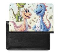 Cute Dinosaurs Passport Cover Protector Rfid Blocking Passport Holder Id Card Holder Secure Travel Wallet Organizer for Passport Tickets Credit Cards, style, One Size