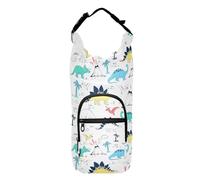 Cute Dinosaurs Sling with Water Bottle Holder Insulated Water Bottle Bag Backpack Water Bottle Holder Fits 20/24/32/40 oz Bottles