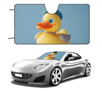 Cute Diorama Duck Car Windshield Sun Shade Keep Car Interior Cool 51"x28" Folding Front Window Sun Shade, Heat Shield for SUV, Truck, Blocks UV