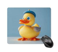 Cute Diorama Duck Square Mouse Pad Portable Computer Mousepad with Non-Slip Rubber Base 18 * 22cm Ultra-Thin Gaming Mouse Mat for Computer Laptop Office Desk Accessories