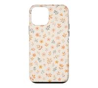 Cute Ditsy Floral Fall Boho Autumn Neutral Leaf Flower Art Case for iPhone 12 mini