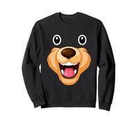 Cute DIY Lazy Halloween Xmas Costume, Bear Face Sweatshirt