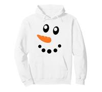 Cute DIY Lazy Halloween Xmas Costume, Snowman Face Pullover Hoodie