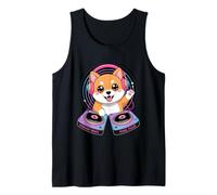 Cute Dj Symphony Beats Pixel Pulse Vibes Tank Top
