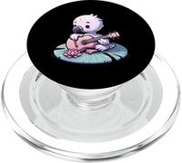 Cute Dodo Playing Ukulele On Lotus Lily Pad PopSockets PopGrip for MagSafe