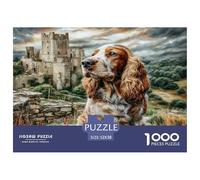 Cute Dog 100% Recycled Cardboard Spaniel by Castle 1000Pc Jigsaw Puzzle Adults Fun Activity for Rainy Days 52x38cm/1000pcs
