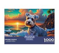 Cute Dog 1000 Jigsaw for Adults Challenging Beautiful Decoration Puzzle Colourful Challenging Beautiful Pet Dog Brainteasing Adults Jigsaw Puzzle 38x26cm/1000pcs Educational Games