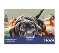 Cute Dog 1000 Jigsaw for Adults Challenging Beautiful Decoration Puzzle Colourful Challenging Pet Cats And Dogs Brainteasing Adults Jigsaw Puzzle 38x26cm/1000pcs