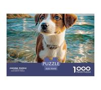 Cute Dog 1000 Jigsaw for Adults Challenging Beautiful Decoration Puzzle Colourful Challenging Pet Cats And Dogs Brainteasing Adults Jigsaw Puzzle 70x50cm/1000pcs Educational Games