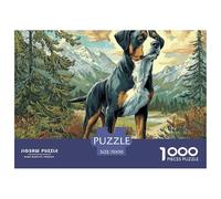 Cute Dog 1000 Pc Puzzles for Adults Kids - Spaniel in Colorful Flower Field Jigsaw Puzzle Educational Game Challenge Wall Decoration70x50cm/1000pcs