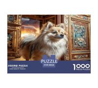 Cute Dog 1000 Piece Educational Game Decompression Puzzle -Collie (art Gallery Interior) for Adults Wall Decoration And Gifts38x26cm/1000pcs