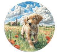 Cute Dog 1000 Piece Jigsaw Puzzle for Adults Animal Theme Colourful Jigsaws Challenge Games Creativity & Gift Giving 1000pcs (67.5x67.5cm)