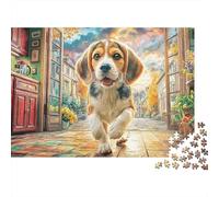 Cute Dog 1000 Piece Jigsaw Puzzle for Adults Beagle Puppy Colourful Jigsaws Educational Games Creativity & Gift Giving 70x50cm/1000pcs