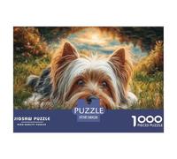 Cute Dog 1000 Piece Jigsaw Puzzle for Adults - Recycled Paper Jack Russell in Grass Fun Present & Activity for Home Great Gift Idea38x26cm/1000pcs