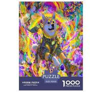 Cute Dog 1000 Piece Jigsaws for Adults Puppy Impossible Beautiful Home Decoration Challenge High Difficulty 70x50cm/1000pcs