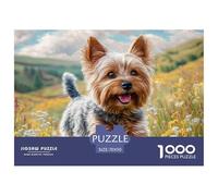 Cute Dog 1000 Piece Paper Jigsaw Puzzle Color Challenge Creative Jigsaw Puzzles Blooming Garden For Adults And Kids Gifts 70x50cm/1000pcs