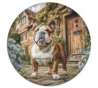 Cute Dog 1000 Piece Paper Jigsaw Puzzle Color Challenge Impossible Jigsaw Puzzle Watercolor Anime Art Puzzle For Adults And Kids Gifts 1000pcs (67.5x67.5cm)