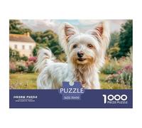 Cute Dog 1000 Piece Paper Jigsaw Puzzle Color Challenge Impossible Jigsaws Cartoon Aesthetic For Adults And Kids Gifts 70x50cm/1000pcs